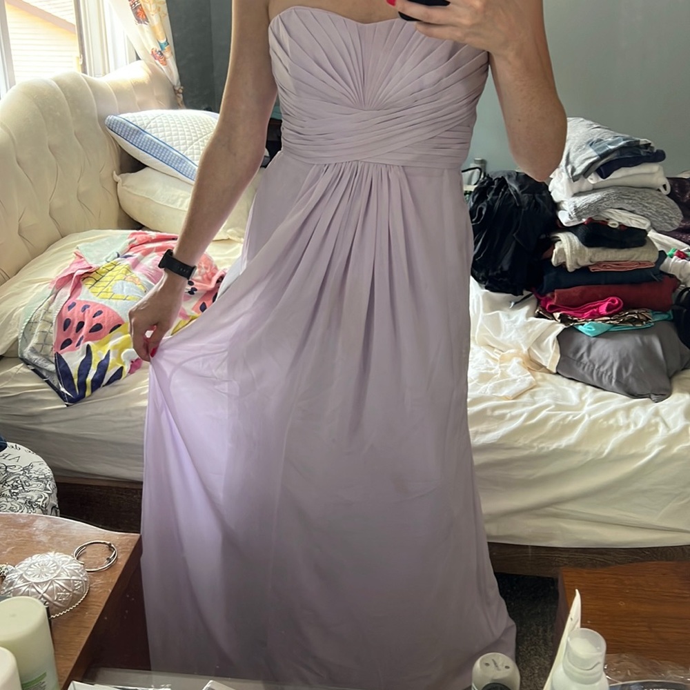 David’s Bridal Bridesmaid Dress in Iris